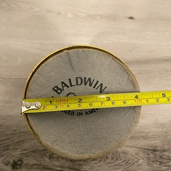 VINTAGE BALDWIN Solid Brass Candlestick Forged in America - Picture 4 of 7